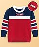Babyoye Cotton Pullover Sweater Champ Embroidered - Red
