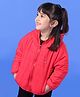 Babyoye Full Sleeves Feather Light Jacket - Red