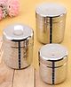 Babyhug Stainless Steel Container Pack of 3 - Silver