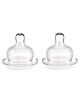 Babyhug Wide Neck Silicone Nipple Fast Flow - Pack of 2