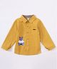 Kookie Kids Full Sleeves Shirt Teddy Print - Yellow