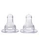 Babyhug Silicone Slow Medium Flow Nipple - Pack of 2 