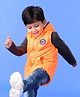 Babyhug  Sleeveless Hooded Jacket - Orange