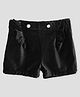 Cherry Crumble By Nitt Hyman Frill Detailing Solid Colour Shorts - Black