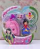 Disney Princess Magical Mover Doll with Base Blue Pink - Height 8 cm