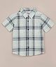 Young Birds Checked Half Sleeves Shirt - Mild Green
