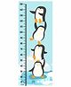 WENS Penguin Themed Removable Height Measurement Wall Sticker - Blue