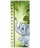 WENS Elephant Themed Removable Height Measurement Wall Sticker - Green