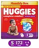 Huggies Complete Comfort Wonder Pants, India's Fastest Absorbing Diaper | S Size, 172 Diapers