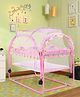 Lightweight Cradle Mosquito Net with Moderate Swing  Pink| Cradle cum Rocker| Wheels with Lock| Easy to Assemble| Balanced Swing