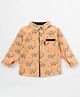 Kookie Kids Full Sleeves Shirt Elephant Print - Light Orange