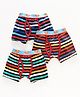 Red Rose Stripe Boxers Superman Print Pack of 3 - Multicolor