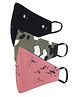 AKSHARA 2Ply Printed Pack Of 3 Mask - Multi Color
