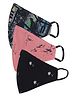 AKSHARA 2Ply Palm Tree Printed Pack Of 3 Mask - Multi Color