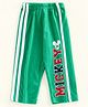 Bodycare Full Length Track Pant Mickey Print - Green