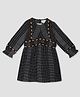 Cherry Crumble By Nitt Hyman Full Sleeves Printed Dress - Black