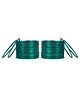 Arendelle Set Of 36 Traditional Shinning Metal Bangles - Green
