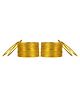 Arendelle Set Of 36 Traditional Shinning Metal Bangles - Yellow