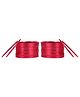 Arendelle Set Of 36 Traditional Shinning Metal Bangles - Hot Pink