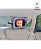 Fabric Frame Baby Car Mirror - Grey