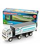 Shinsei Pull Back Action Cargo Carrier Truck Toy - White