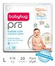 Babyhug Pro Bubble Care Premium Pant Style Diapers Large (L) Size - 20 Pieces - New & Improved Superior Fit
