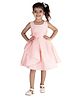 KIDSDEW Solid Ruffle Sleeveless Dress - Peach