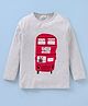 Kookie Kids Full Sleeves T-Shirt Bus Patch - Grey