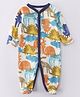 Kookie Kids  Full Sleeves Footed Sleepsuit Dino Print - Multicolor