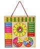 Tinykart Wooden Calendar Clock Puzzle - Multicolor