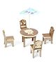 Tinykart Miniature Dinning Table Set - Beige