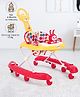 Baby Walker  With Play Tray & Parental Push Handle (Seat Print & Color May Vary) - Yellow Red
