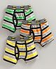 Red Rose Stripe Boxers Batman Print Pack of 3 -Green Orange Yellow
