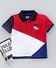 Babyhug Half Sleeves Tee Surf Rider Embroidered - Red