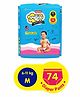 Snuggy Baby Premium Diaper Pants Medium 74 Diapers (Pack of 1), 6-11 kgs