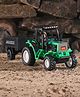 Shinsei Pull Back Tractor with Trolley - Green(Color May Vary)