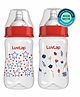 LuvLap Wide Neck Baby Feeding Bottles Pack of 2 White - 250 ml Each  