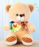STUFFYSOFT Teddy Bear Soft Toy with Sunflower Brown - Height 38 cm
