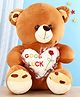 Stuffysoft Teddy Bear Soft Toy Brown - Height 38 cm Print May Vary 