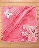 Mee Mee Multi Purpose Hooded Blanket with Bunny Embroidery L 78 x B 77 cm - Pink