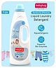 Babyhug Plant-Based Liquid Laundry Detergent for Babies  Natural & Gentle Fabric Cleaner  1000 ml | Anti Bacterial | Hypoallergenic | Fragrance Free