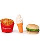 Speedage Squeezy Burger Chips And Ice Cream - Pack of 3