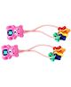 Kids Studioz Hair Band Bear Pattern Pink - 1 Pair