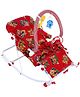Infanto Rocker Cum Swing Red - Alphabet Print