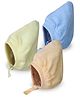 Tinycare Bonnet Style Cap Medium Set Of 3 (Colour May Vary)
