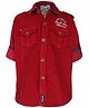 Ruff Shirt Full Sleeves Front Pockets - Maroon