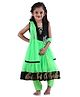 Babyhug Sleeveless Kurta And Churidar With Dupatta Sequin Work - Green