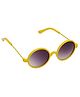 Spiky Round Sunglasses - Yellow And Black