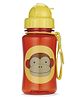 Skiphop Zoo Straw Sipper Bottle Monkey Print - 350ml/12Oz