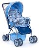 LuvLap Starshine Baby Stroller for 0 to 3 Years, Newborn/Toddler, Lightweight, Adjustable Backrest, 360° Swivel Wheel, Large Storage Basket, Sky Blue